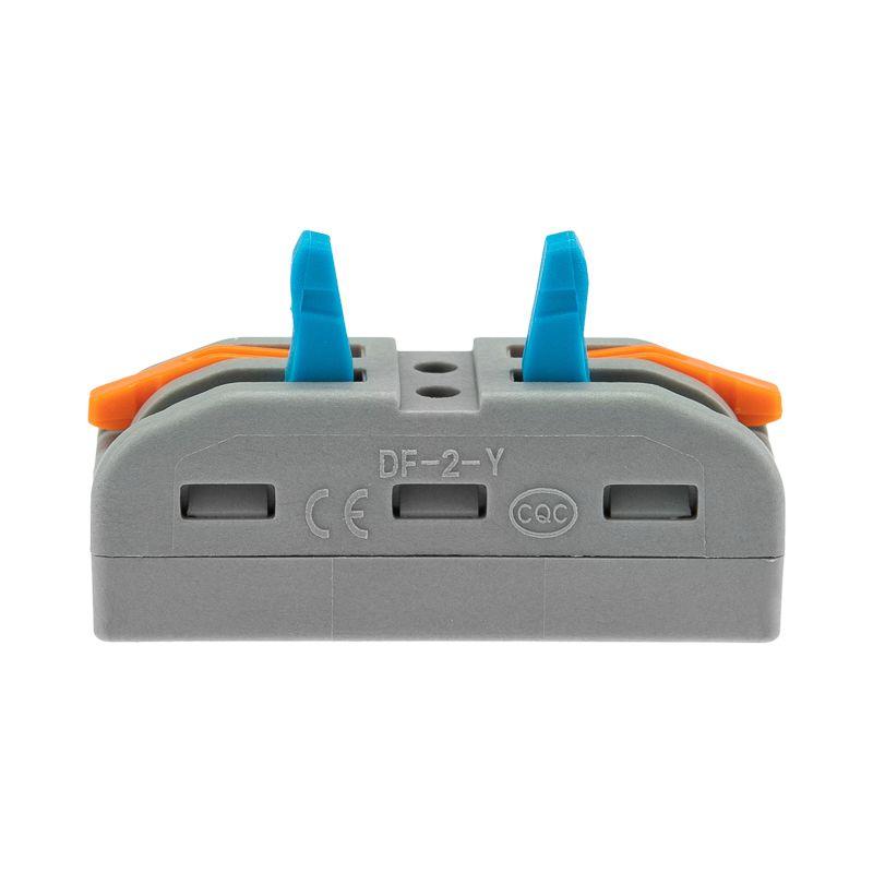  Клемма строительно-монтажная СМК проходная 222-422 2п 0.08-4кв.мм сер. (уп.5шт) Rexant 07-6263-2-05 фото в каталоге от BTSprom.by