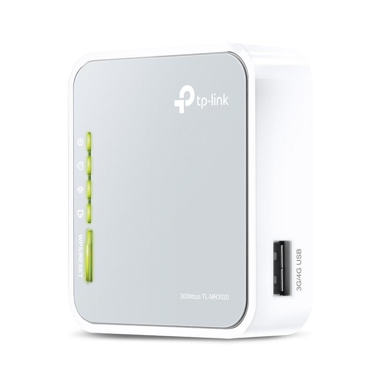 роутер tl-mr3020 n300 3g/4g портативный wi-fi tp-link 1215099 от BTSprom.by
