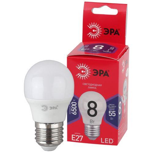 лампа светодиодная red line led p45-8w-865-e27 r 8вт p45 шар 6500к холод. бел. e27 эра б0045359 от BTSprom.by