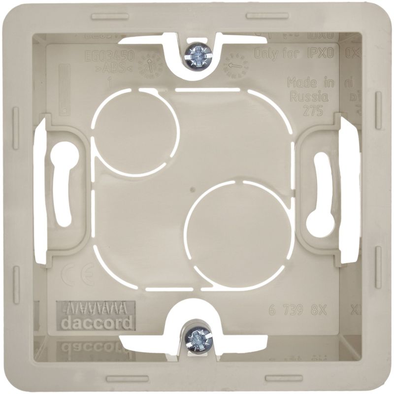  Коробка 1-м ОП Inspiria сл. кость IEK 673981 фото в каталоге от BTSprom.by