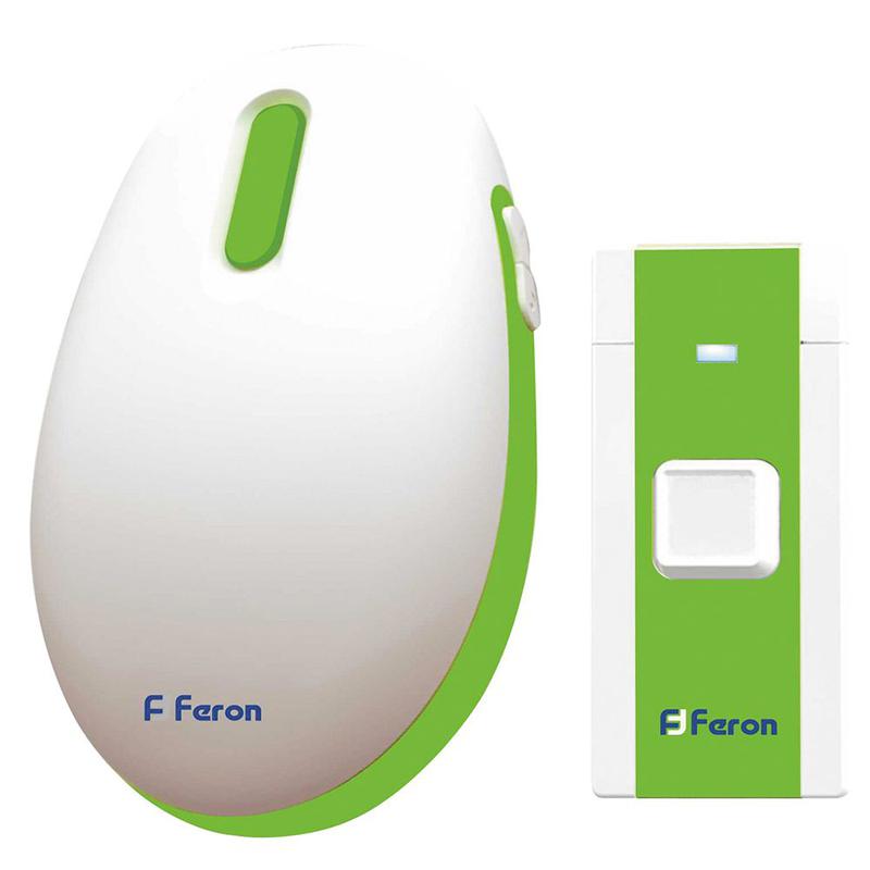 звонок электрический дверной (36 мелодий) бел. зел. e-375 feron 23688 от BTSprom.by
