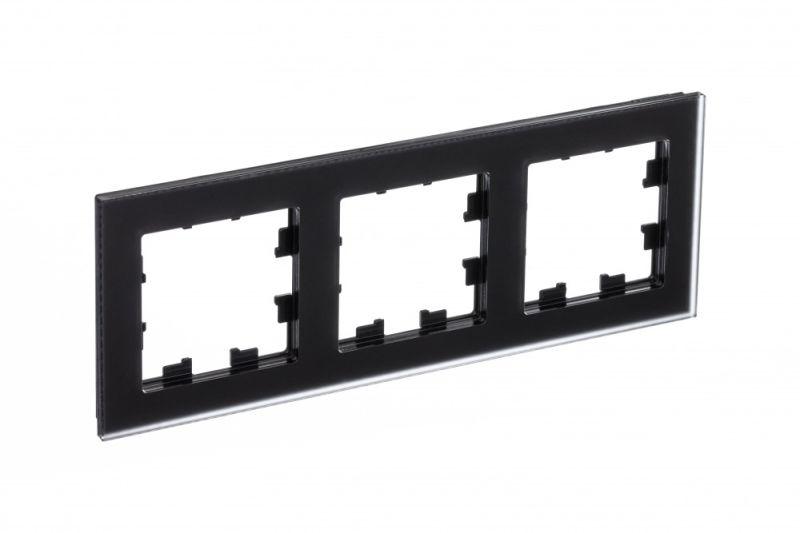 рамка 3-м atlasdesign nature матов. стекло черн. se atn331003 от BTSprom.by