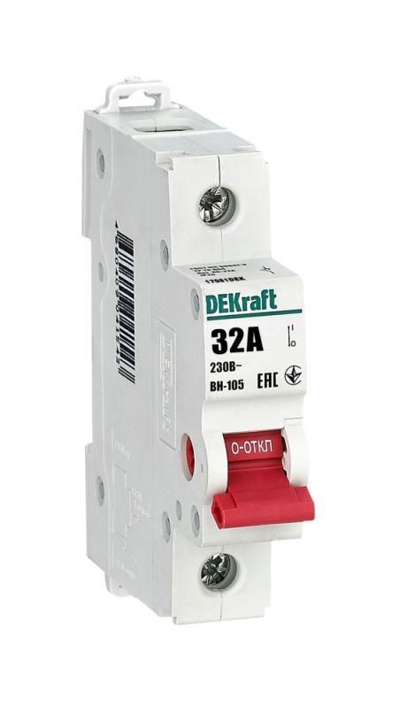 выключатель-разъединитель вн-105 вн105-1p-032a dekraft 17081dek от BTSprom.by