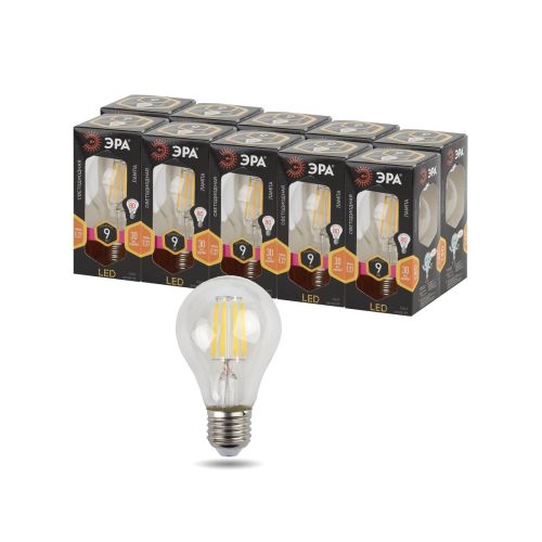 Лампа светодиодная филаментная F-LED A60-9W-827-E27 9Вт грушевидная тепл. E27 Эра Б0043433 фото в каталоге от BTSprom.by