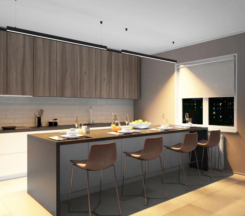  Светильник 42Вт 3000К 1500мм линейный черн. DENKIRS 613662 фото в каталоге от BTSprom.by