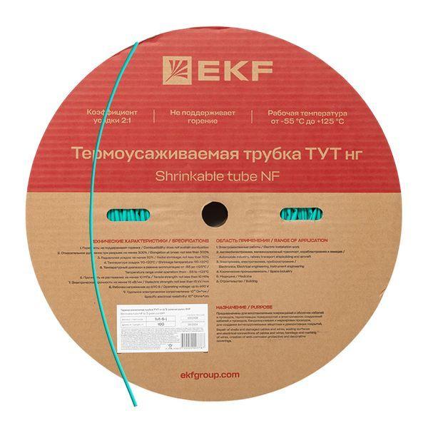 трубка термоусадочная тут нг 6/3 зел. (уп.100м) ekf tut-6-j от BTSprom.by