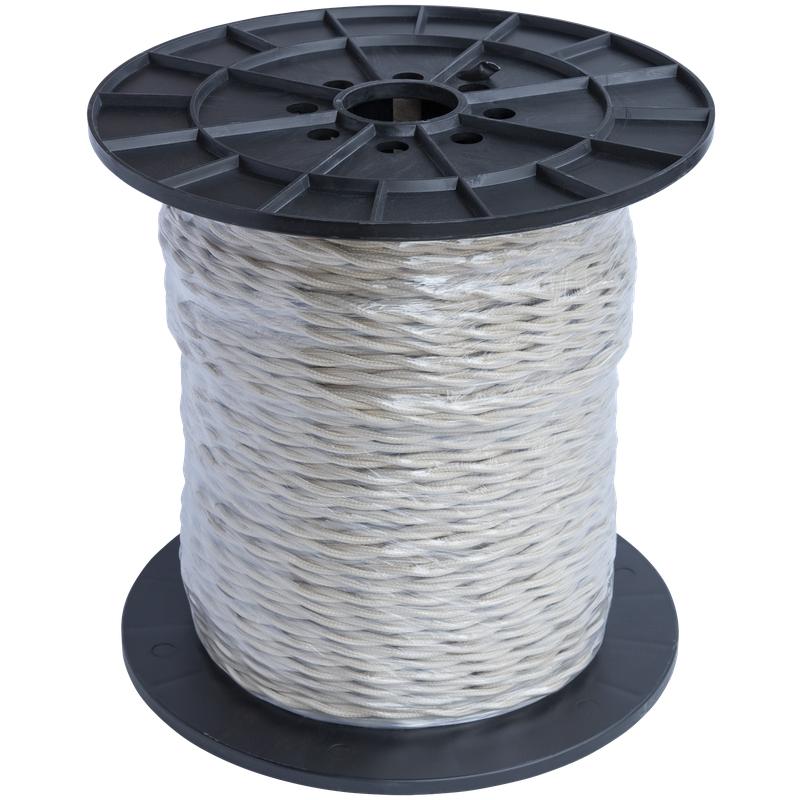 провод ретро 2х1.5 сл. кость (уп.200м) retroelectro 2254766 от BTSprom.by