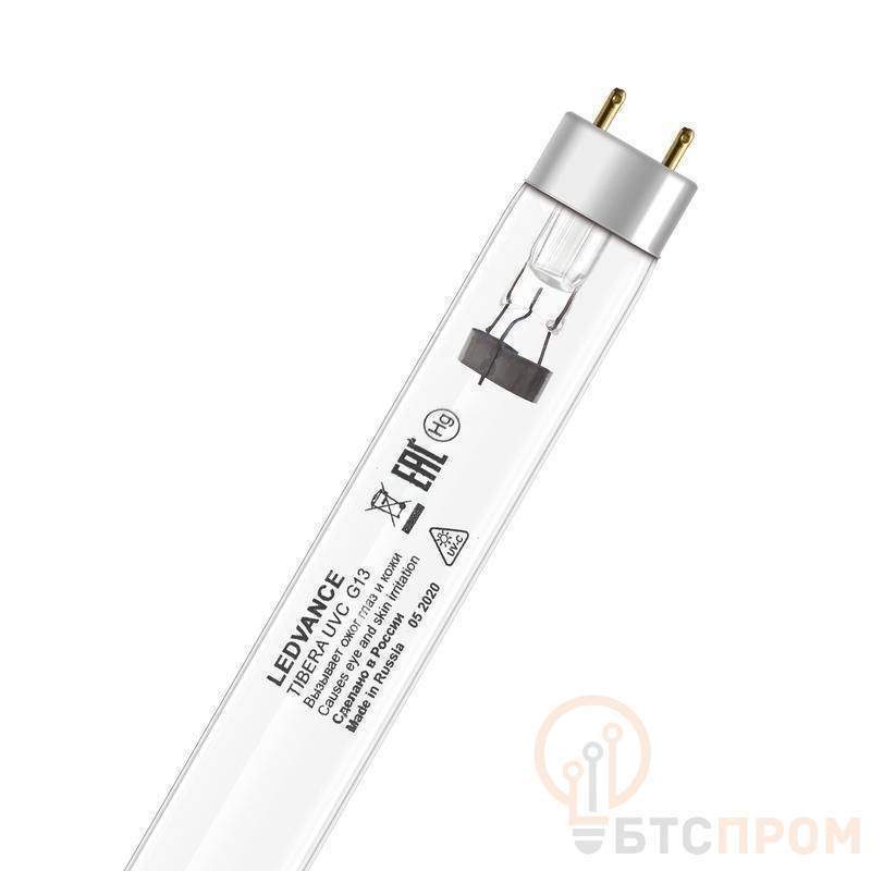 лампа бактерицидная с уф-с излучением tibera uvc t8 75вт g13 ledvance 4058075499362 от BTSprom.by