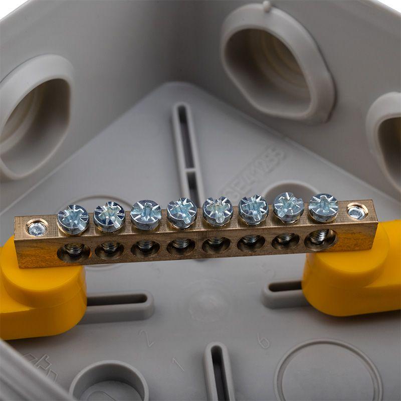  Коробка уравнивания потенциалов ОП 100х100х50мм IP55 винт Rexant 28-3051 фото в каталоге от BTSprom.by