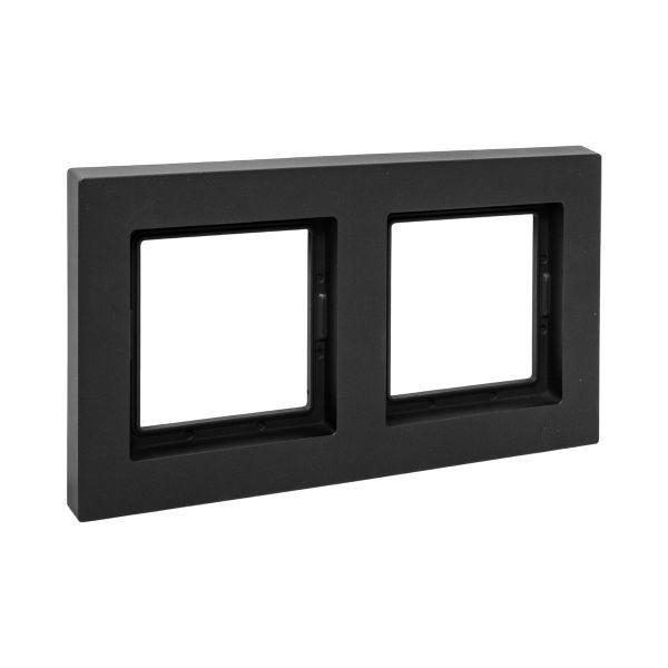 рамка 2-м эпика ip44 пластик черн. ekf up1-fpb-02-44 от BTSprom.by
