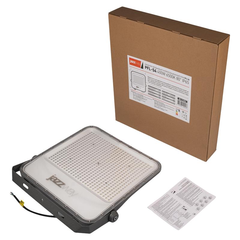  Прожектор светодиодный PFL-S4 400Вт 6500К IP65 80град. ДО с клапаном с линзовым модулем Pro+ JazzWay 5040243 фото в каталоге от BTSprom.by