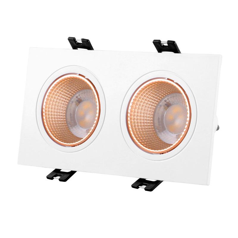 светильник встраиваемый ip20 10вт gu5.3 led бел./бронзовый пластик denkirs dk3072-wbr от BTSprom.by