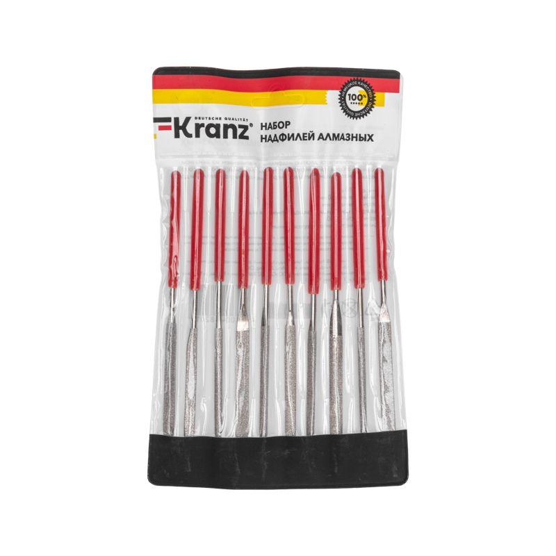 Набор надфилей алмазных 140х70х3мм Kranz KR-12-4115 фото в каталоге от BTSprom.by