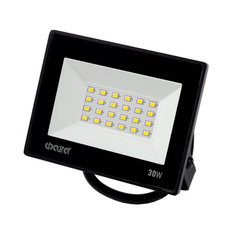  Прожектор светодиодный СДО-20 30Вт 6500К IP65 230В BL ДО прозр. закален. стекло ФАZА 5047280 фото в каталоге от BTSprom.by