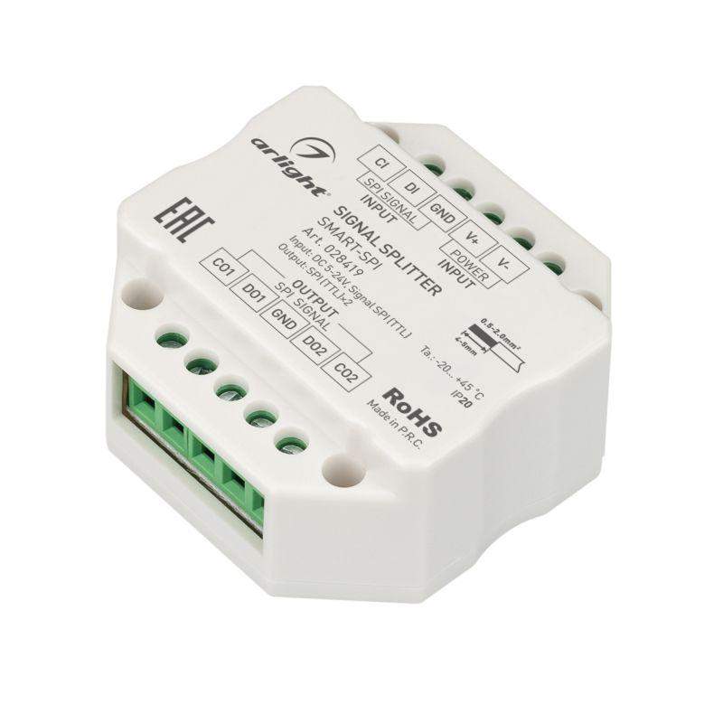 усилитель smart-spi 12-24в 2 output ip20 пластик arlight 028419 от BTSprom.by