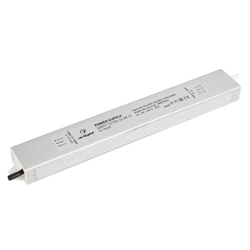 блок питания arpv-12100-slim-d 12в 8.3а 100вт ip67 метал. 3 года arlight 026433 от BTSprom.by