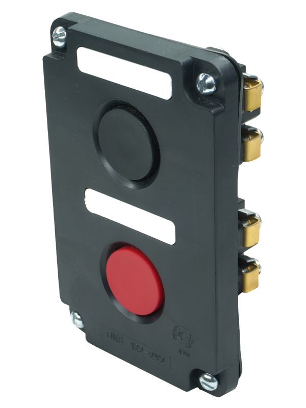 пост управления пке 122-2 у2 10а 660в 2 элемента черн. и красн. цилиндр в нишу ip54 электротехник et519060 от BTSprom.by