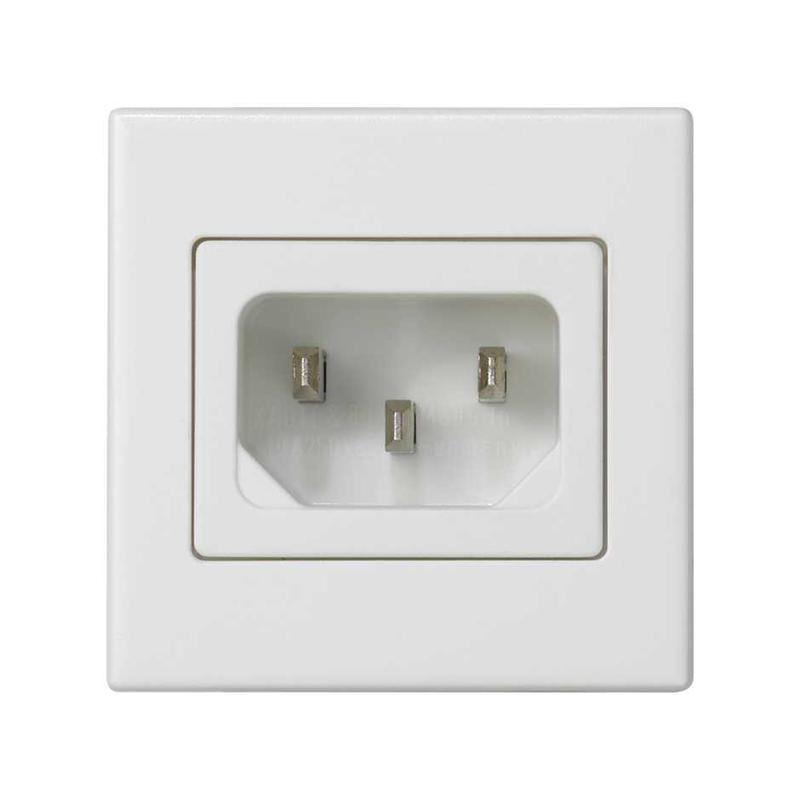 плата с 1-м разъемом "папа" iec320 45х45мм бел. simon connect k305a-9 от BTSprom.by
