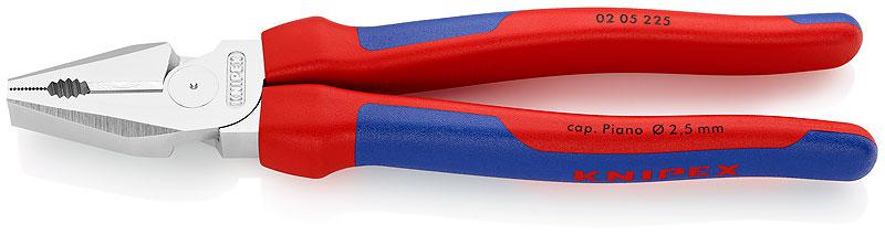 плоскогубцы комбинированные особой мощности l-225мм хром. knipex kn-0205225 от BTSprom.by