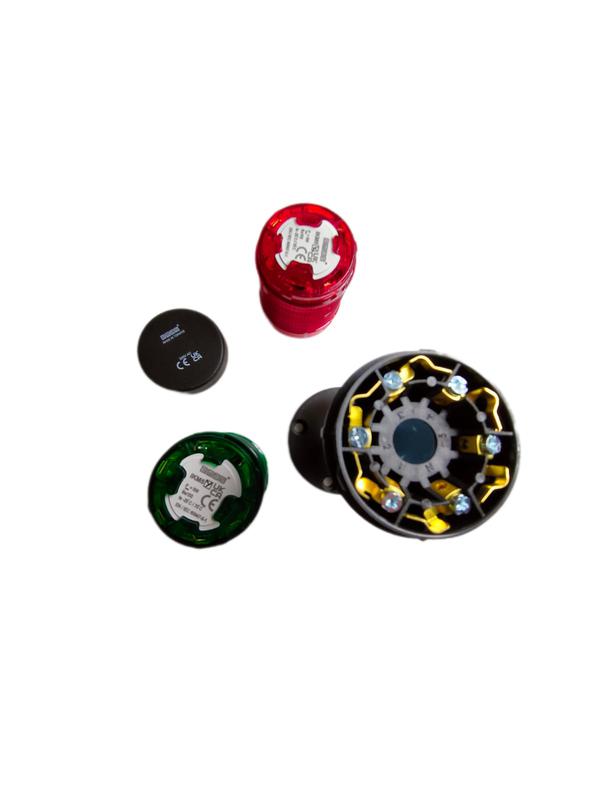  Колонна сигнальная 50мм стробоскоп FLESH 220В красн./зел. EMAS IK52F220XM03 фото в каталоге от BTSprom.by