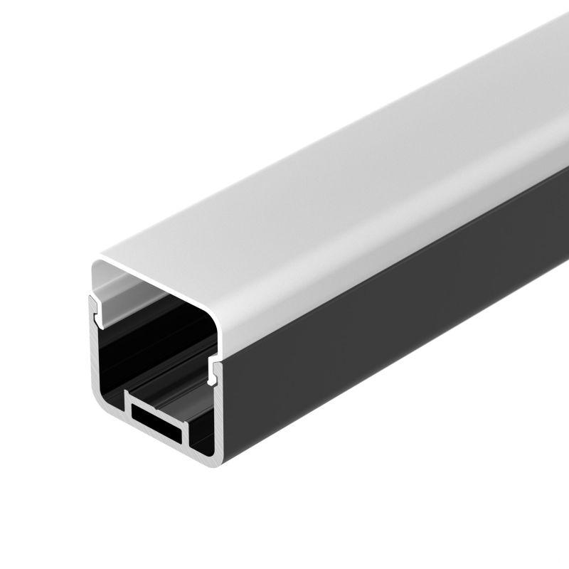 профиль line-d-3030-2000 square black+opal l2000 с экраном алюм. (компл.) arlight 055073 от BTSprom.by