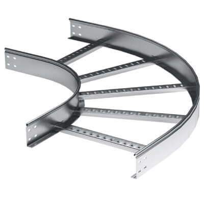 угол горизонтальный 90град. 80х500 r-300 лонжерон 1.5мм в компл. с крепежн. элемент. и соед. пластинами цинк-ламель dkc lic8350kzl от BTSprom.by