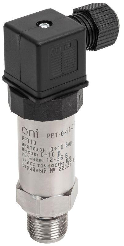 преобразователь давления ppt10 0.5% 0-10бар 0-10в m20 din43650 oni ppt-g-st-010-0-10-3-2 от BTSprom.by