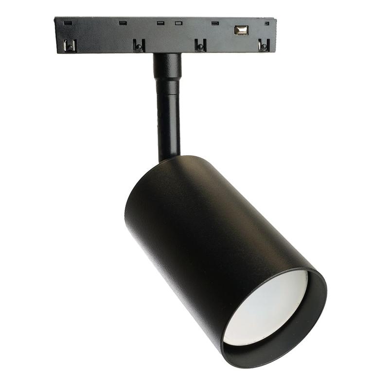 светильник трековый магнитный под лампу gu10 230в черн. feron 48725 от BTSprom.by