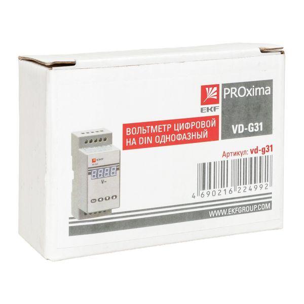  Вольтметр цифровой VD-G31 на DIN-рейку однофазный EKF vd-g31 фото в каталоге от BTSprom.by