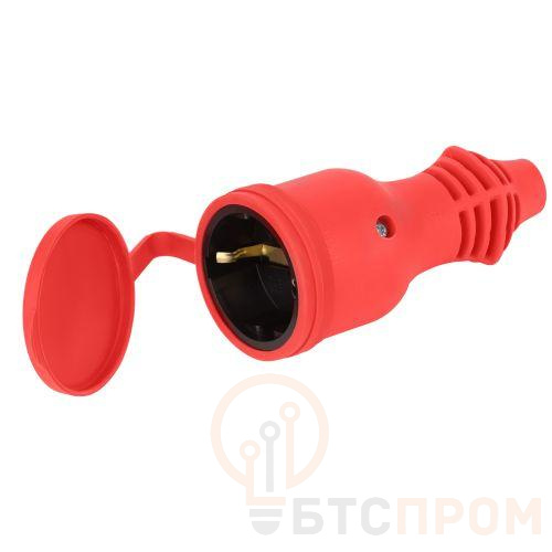 Розетка RX11-R-IP44 прямая с заземл. каучук красн. ЭРА Б0069326 фото в каталоге от BTSprom.by  Розетка RX11-R-IP44 прямая с заземл. каучук красн. ЭРА Б0069326 фото в каталоге от BTSprom.by