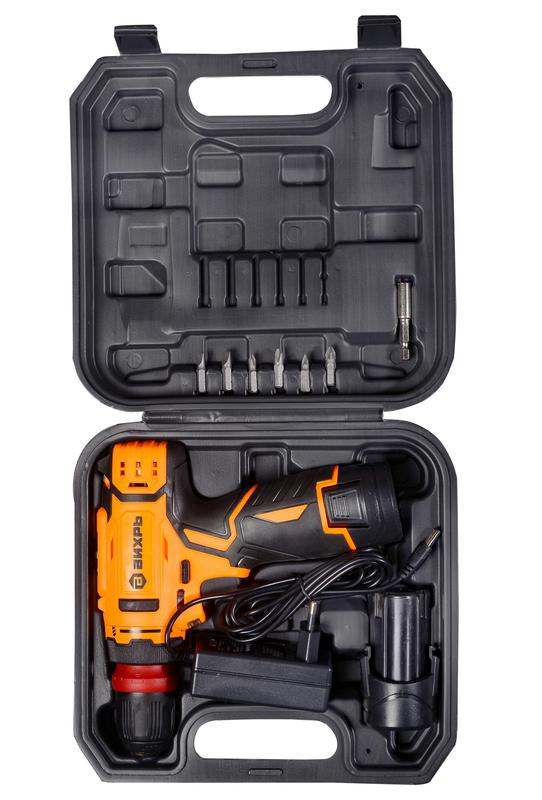  Дрель-шуруповерт аккумуляторная ДА-12Л-2КC (2.0А.ч) (съемный патрон) Вихрь 72/14/33 фото в каталоге от BTSprom.by