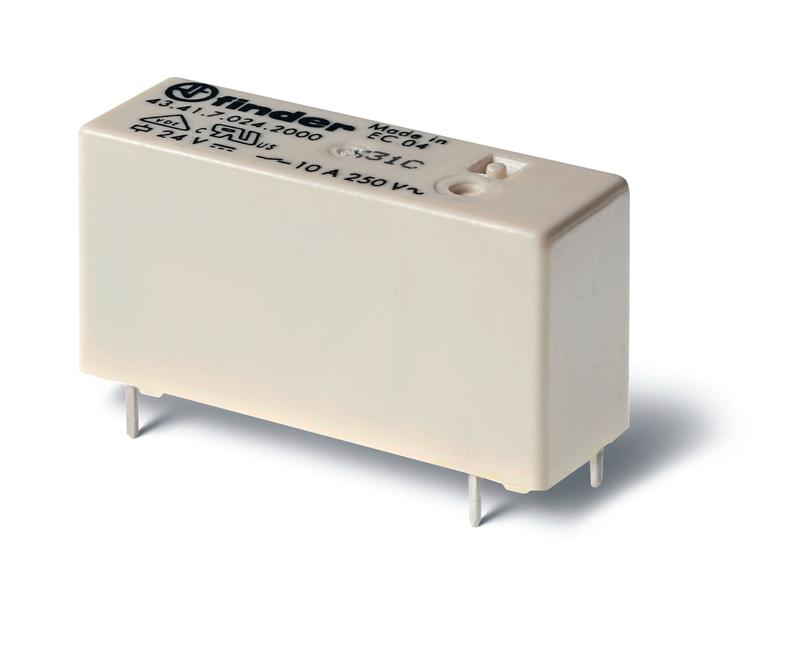 реле миниатюрное низкопрофильн. электромеханич. монтаж на печатную плату выводы с шагом 3.2мм 1co 10а agsno2 9в dc (чувствит.) влагозащ. rtiii finder 434170094001 от BTSprom.by