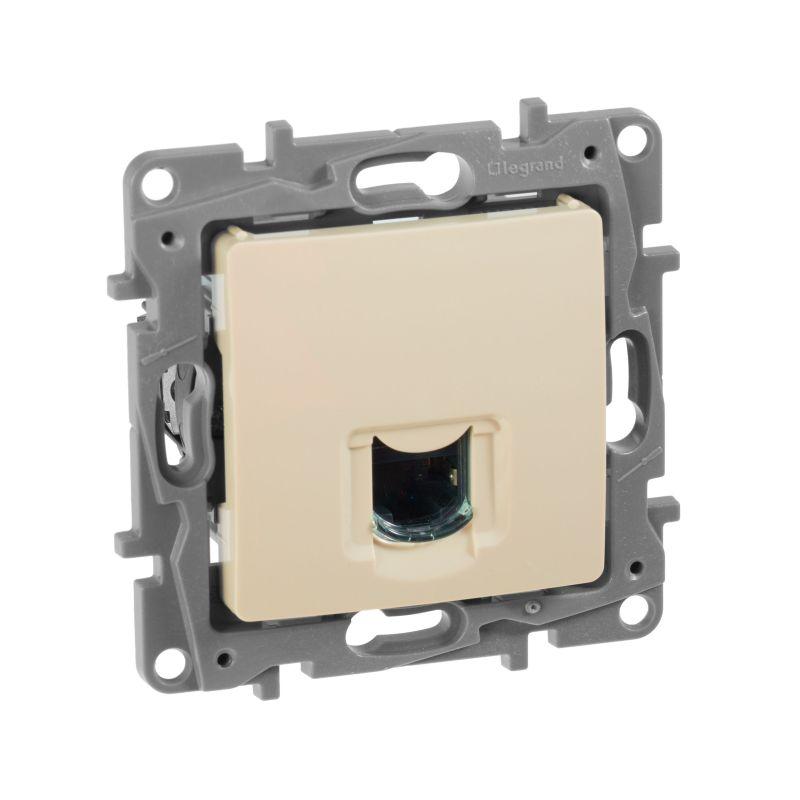 розетка компьютерная сп etika rj45 кат.6 utp сл. кость iek 672353 от BTSprom.by