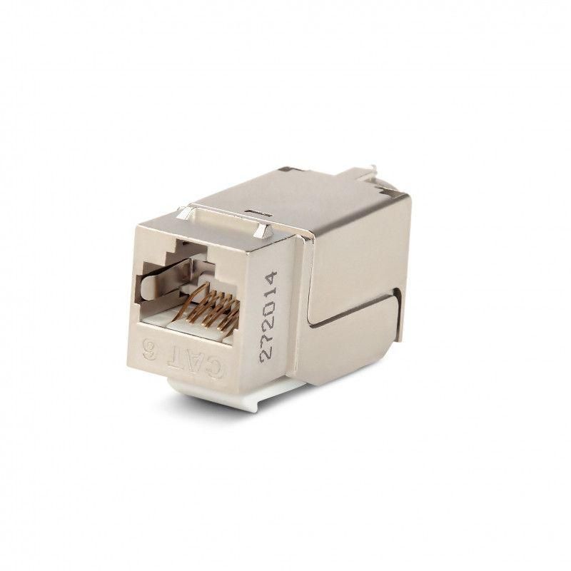 вставка keystone jack rj45 (8p8c) кат.6 kjne-8p8c-c6-90-sh-f-wh 110 idc заделка с помощью ne-tool бел. hyperline 46369 от BTSprom.by
