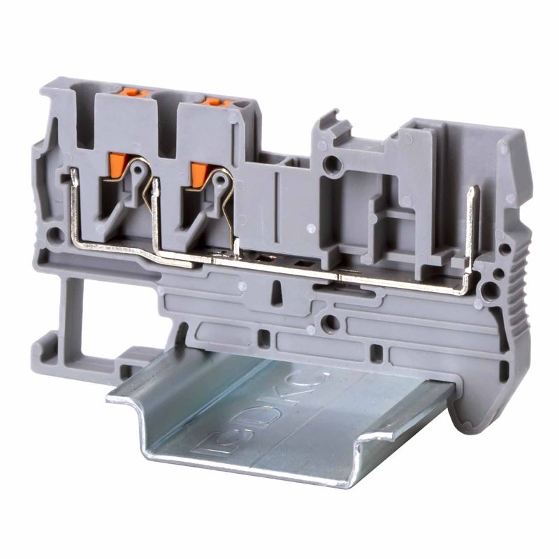 клемма проходная под вставной штекер зажим push-in; 3 точки подключения; 2.5кв.мм сер. dkc vpr-2.5-twin-1p от BTSprom.by