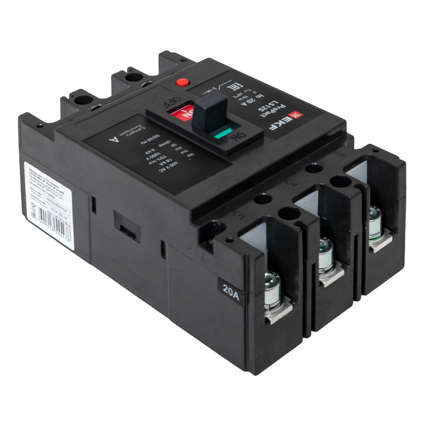 Выключатель автоматический 3п 20А 18кА LS125 ProPact EKF mccb-125-18-3-20-ls фото в каталоге от BTSprom.by