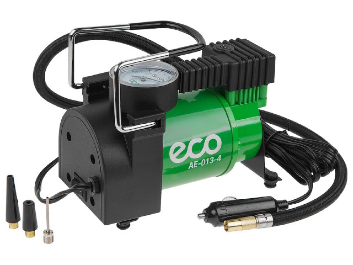 компрессор автомобильный eco ae-013-4 (12 в, 130 вт, 35 л/мин, 10 бар (манометр 7 бар), сумка) ae-013-4 от BTSprom.by