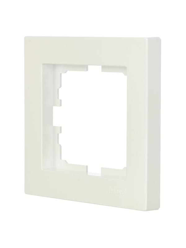 рамка 1-местн. горизонт. vesna жемчуж./бел. перламутр (20шт/240шт) lezard 742-3000-146 от BTSprom.by