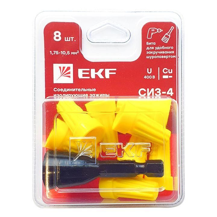 соединитель проводов сиз-4 1.75-10.5кв.мм (блист.8шт) ekf plc-cc-6-b от BTSprom.by