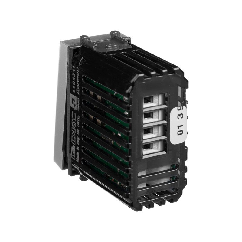  Диммер кнопочный 1мод. Avanti "Закаленная сталь" DKC 4404341 фото в каталоге от BTSprom.by