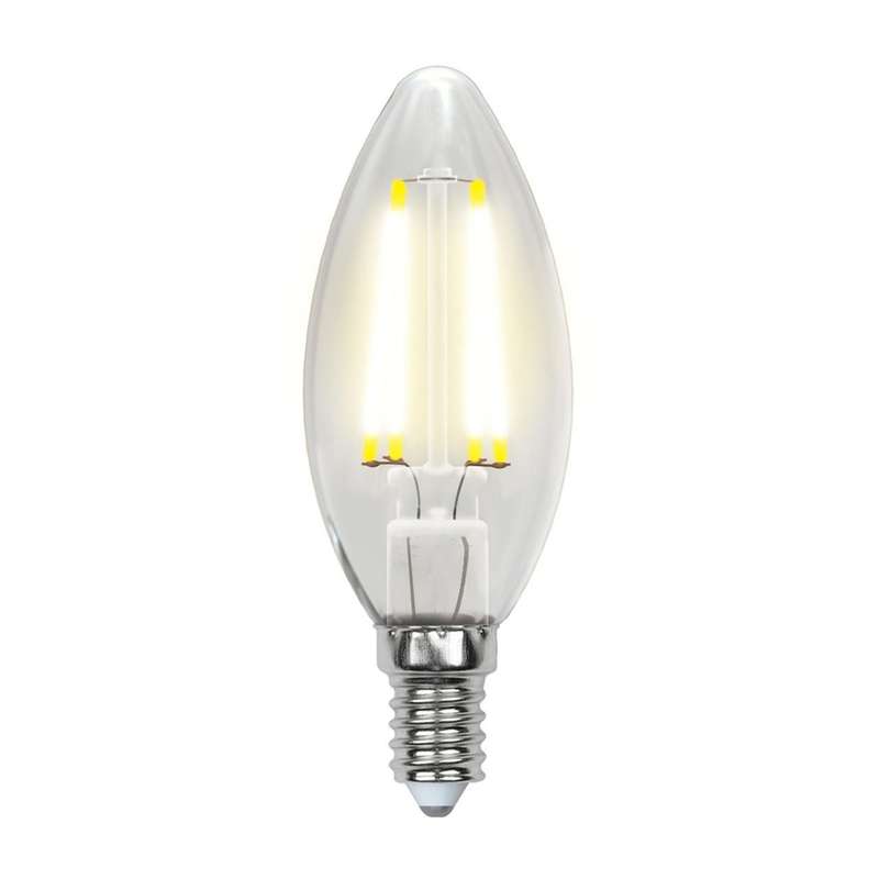 лампа светодиодная led-c35-5w/ww/e14/cl/mb glm10tr форма "свеча" прозр. multibright свет теплый бел. 3000к 100-50-10 упак. картон uniel ul-00002367 от BTSprom.by