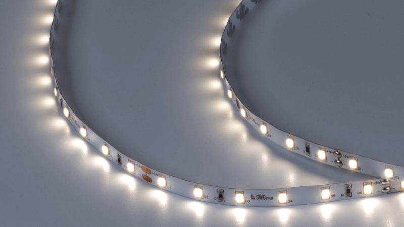 лента светодиодная про 2835 60led/м 4.8вт/м нейтр. бел. 24в ip20 (уп.5м) swg pro 00-00005271 от BTSprom.by