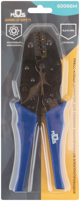  Пресс-клещи (кримпер) для обжима наконечников электропроводов с сечением 0.5-6мм MOS 60066М фото в каталоге от BTSprom.by