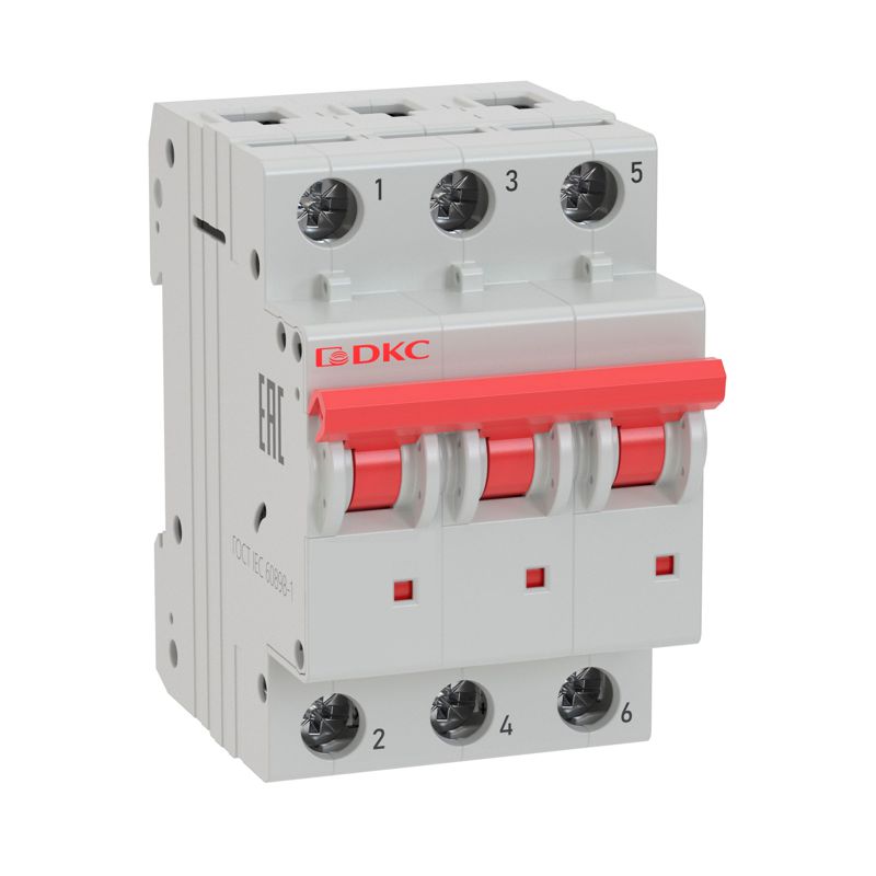 выключатель автоматический модульный 3п d 25а 6ка md63 yon md63-3d25-6 от BTSprom.by