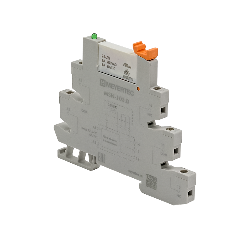 модуль реле промежуточное 1-конт 24vdc и колодка msn-103.d овен 131630 от BTSprom.by