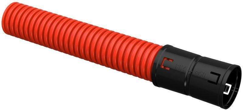 труба гофрированная двустенная пнд гибкая d50мм красн. (уп.100м) iek ctg12-050-k04-100-r от BTSprom.by