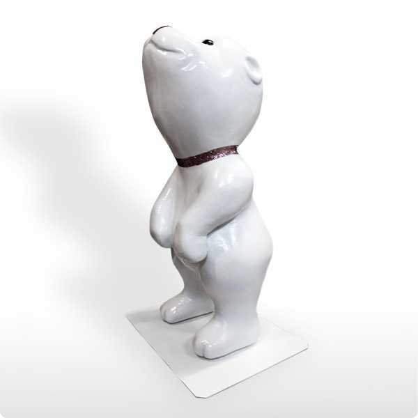 декоративная объемная фигура медведь «полярный-1» 120 см от BTSprom.by