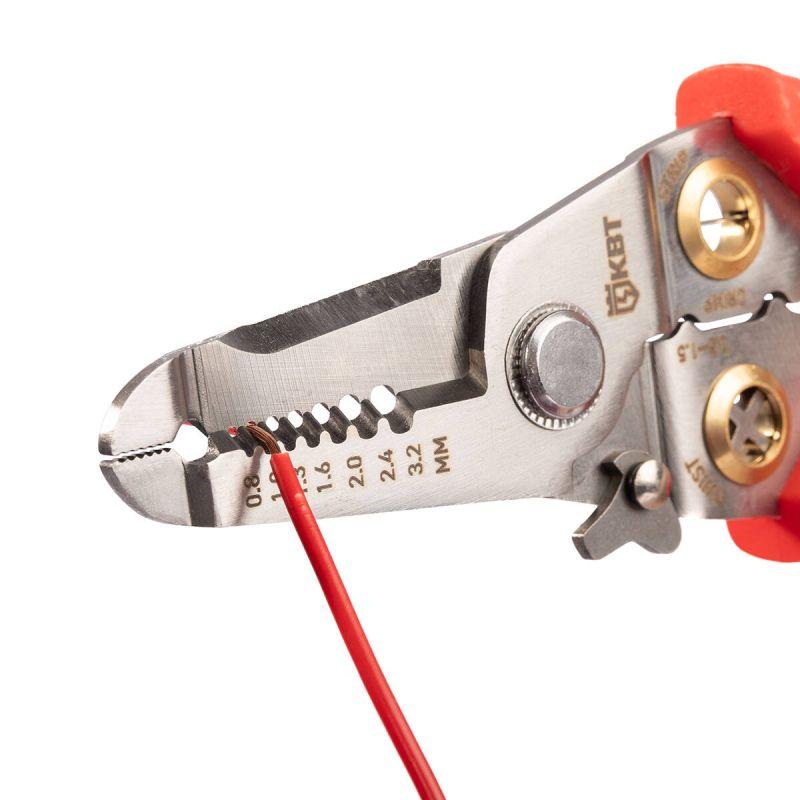  Инструмент для снятия изоляции WSS-02 ПРОФИ КВТ 102399 фото в каталоге от BTSprom.by