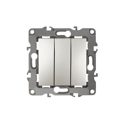  Выключатель 3-кл. СП Эра12 12-1107-15 10А IP20 250В 10AX механизм перламутр Эра Б0019302 фото в каталоге от BTSprom.by