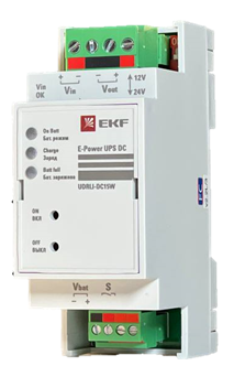 источник бесперебойного питания постоянного тока e-power ups dc -15w 12/24в 3600мач ekf udrli-dc15w от BTSprom.by